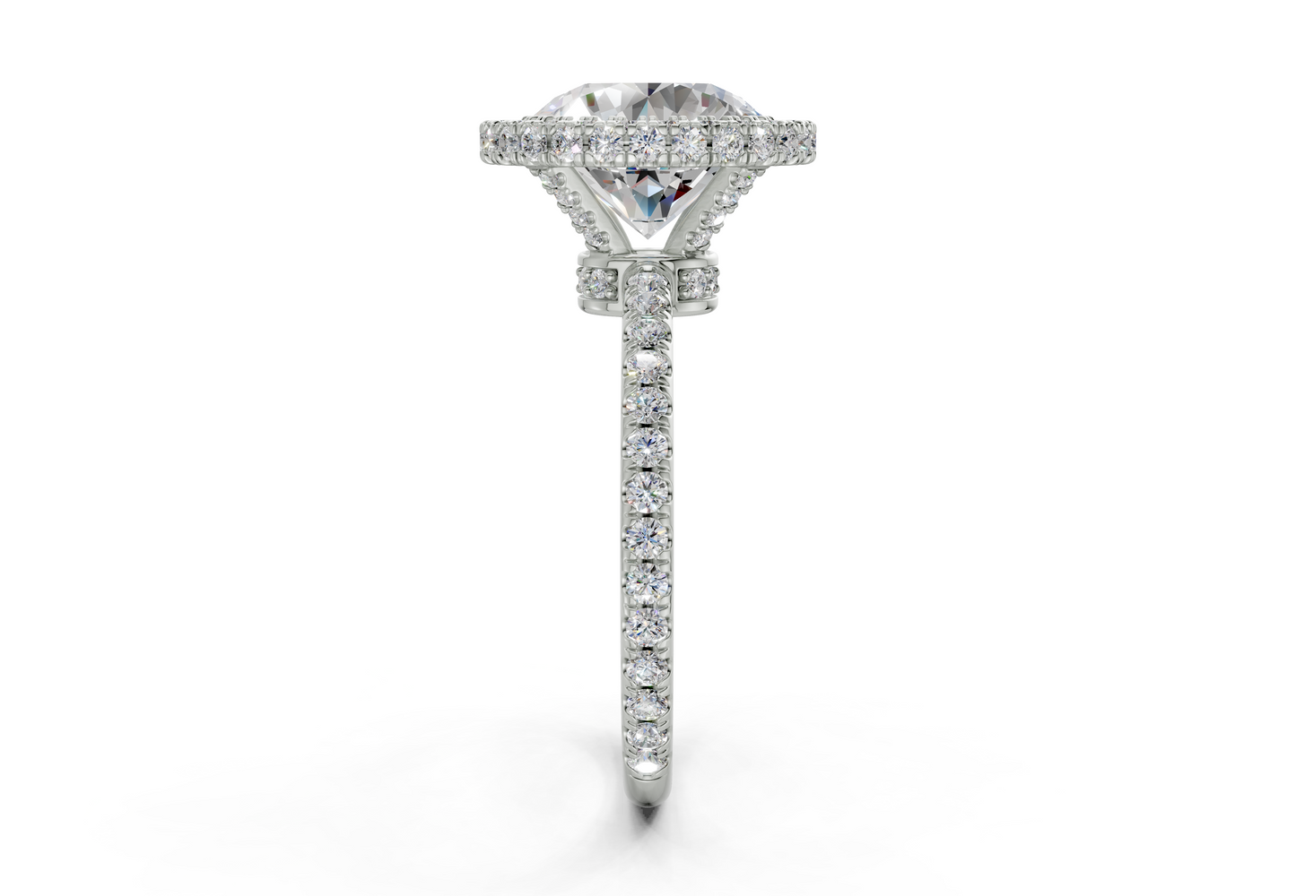 The Majestic Halo Engagement Ring