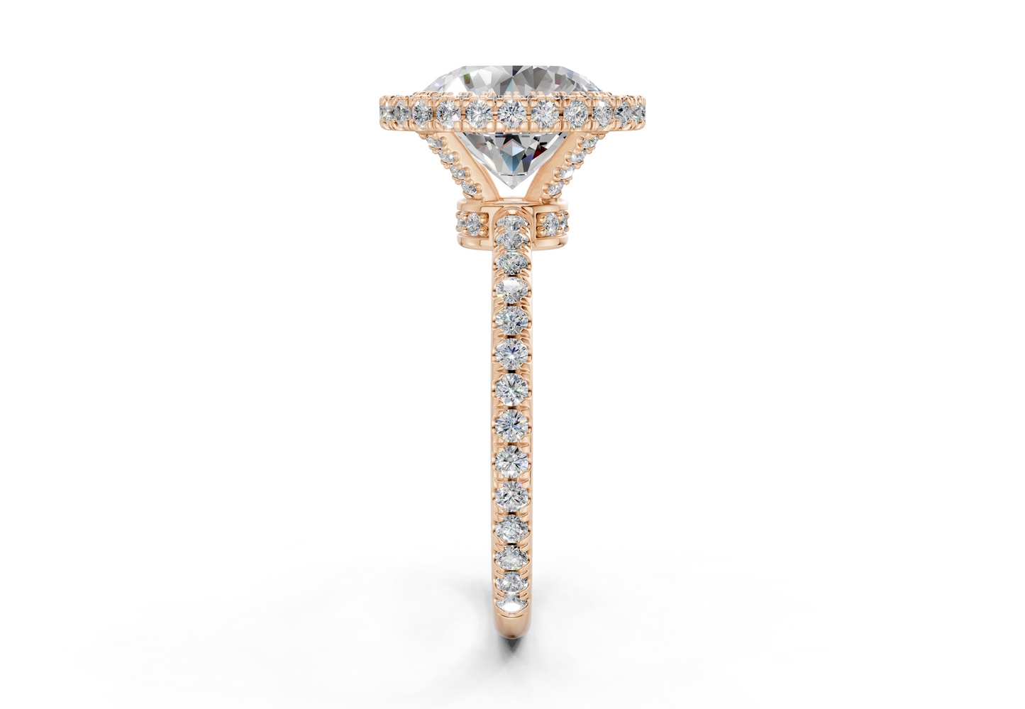 The Majestic Halo Engagement Ring
