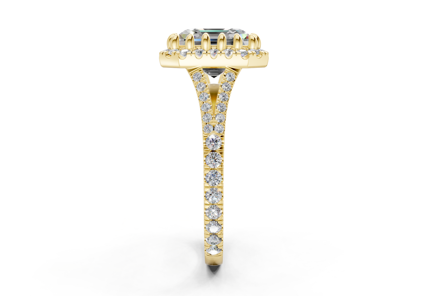 The Bleeker Halo Engagement Ring