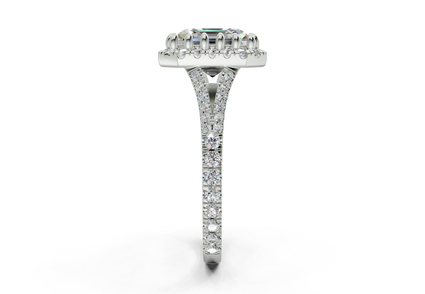The Bleeker Halo Engagement Ring