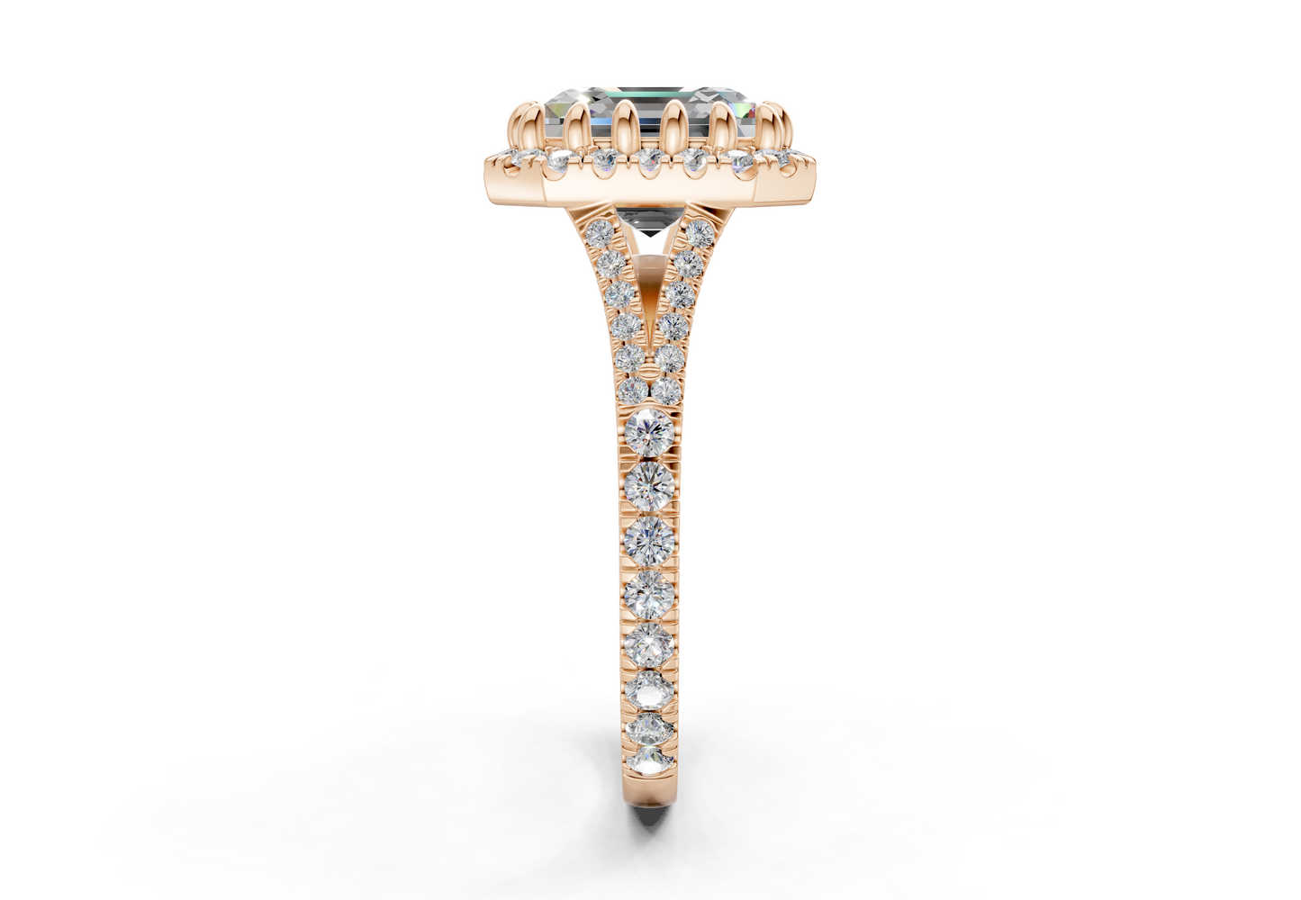 The Bleeker Halo Engagement Ring