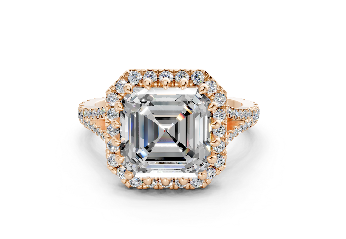 The Bleeker Halo Engagement Ring