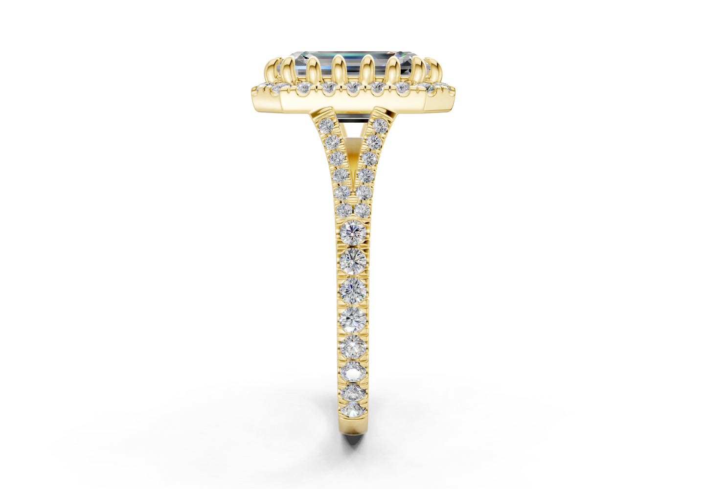 The Bleeker Halo Engagement Ring
