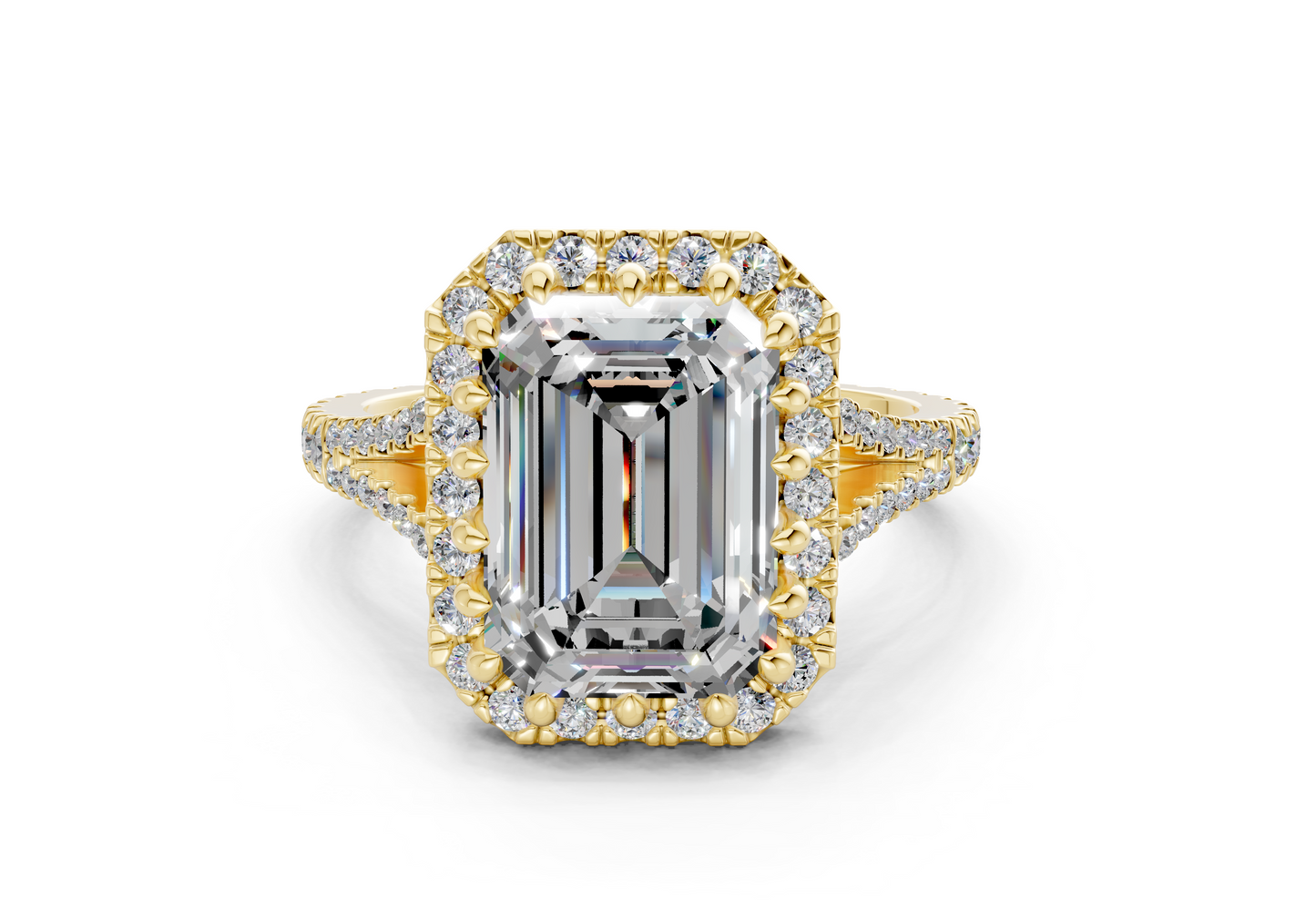 The Bleeker Halo Engagement Ring