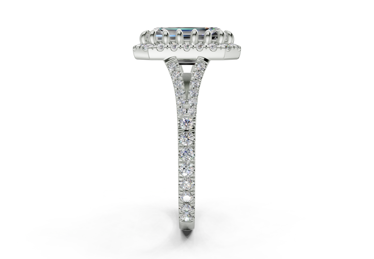 The Bleeker Halo Engagement Ring