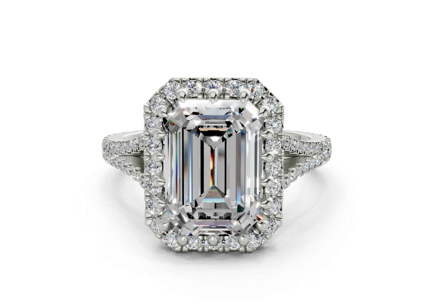 The Bleeker Halo Engagement Ring