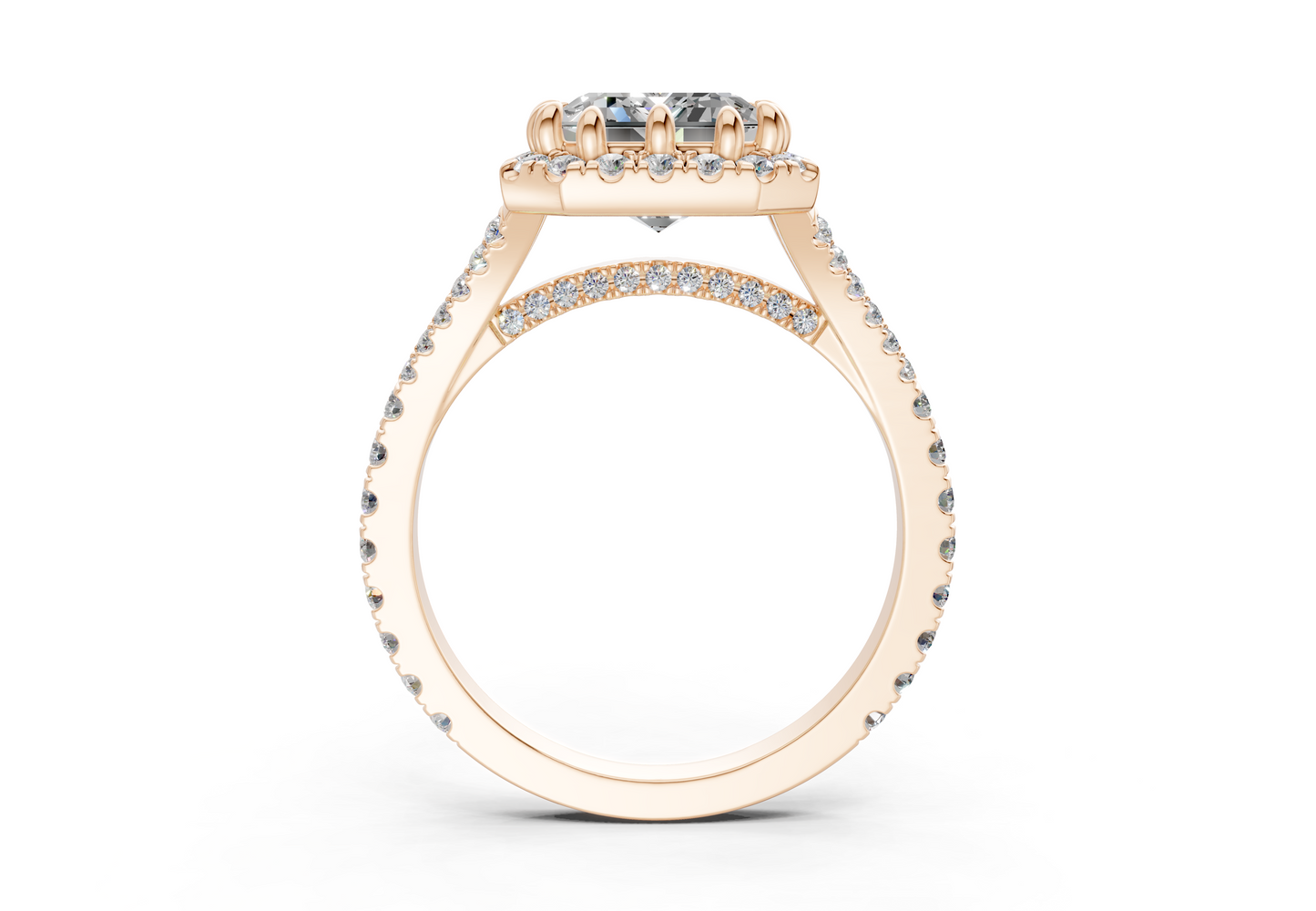 The Bleeker Halo Engagement Ring