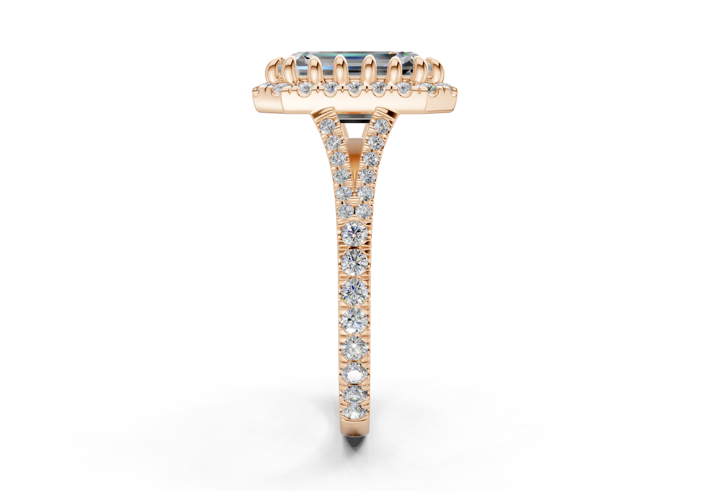 The Bleeker Halo Engagement Ring