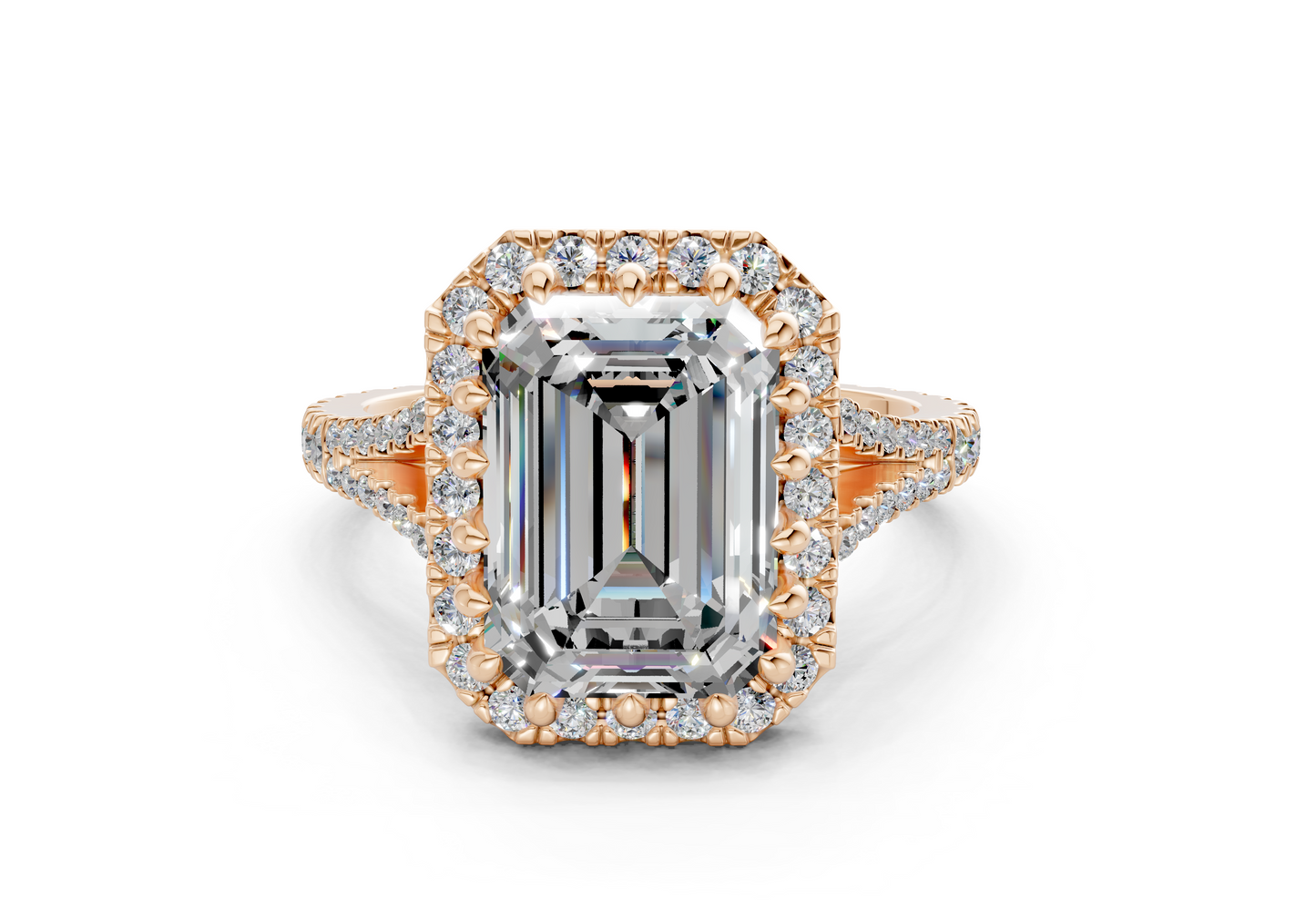 The Bleeker Halo Engagement Ring