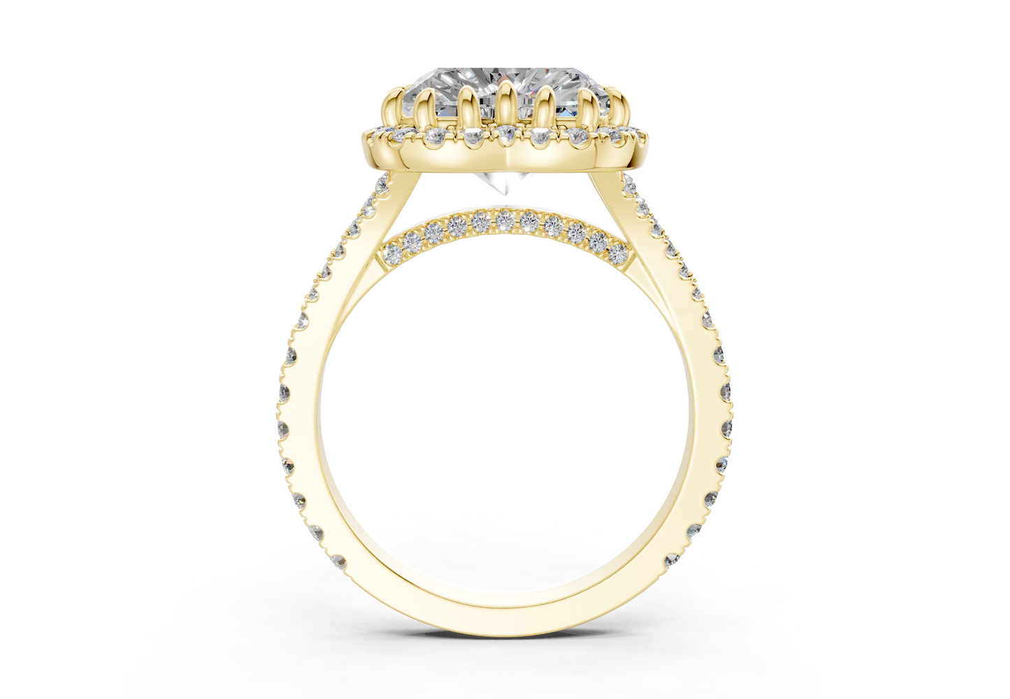 The Bleeker Halo Engagement Ring