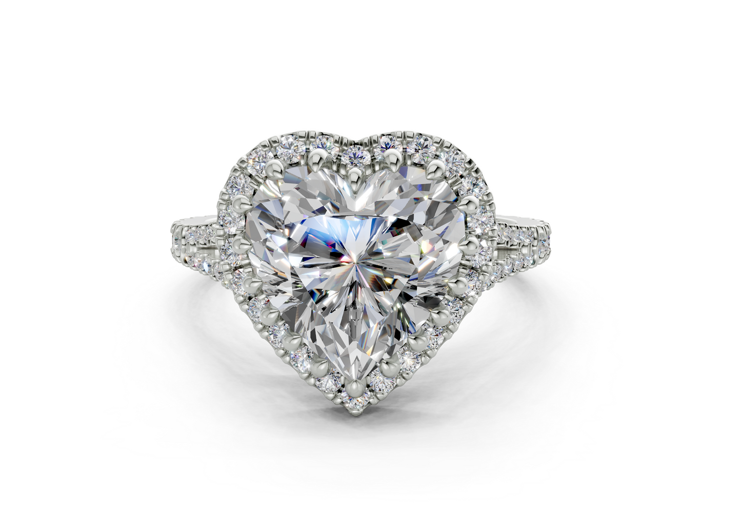 The Bleeker Halo Engagement Ring