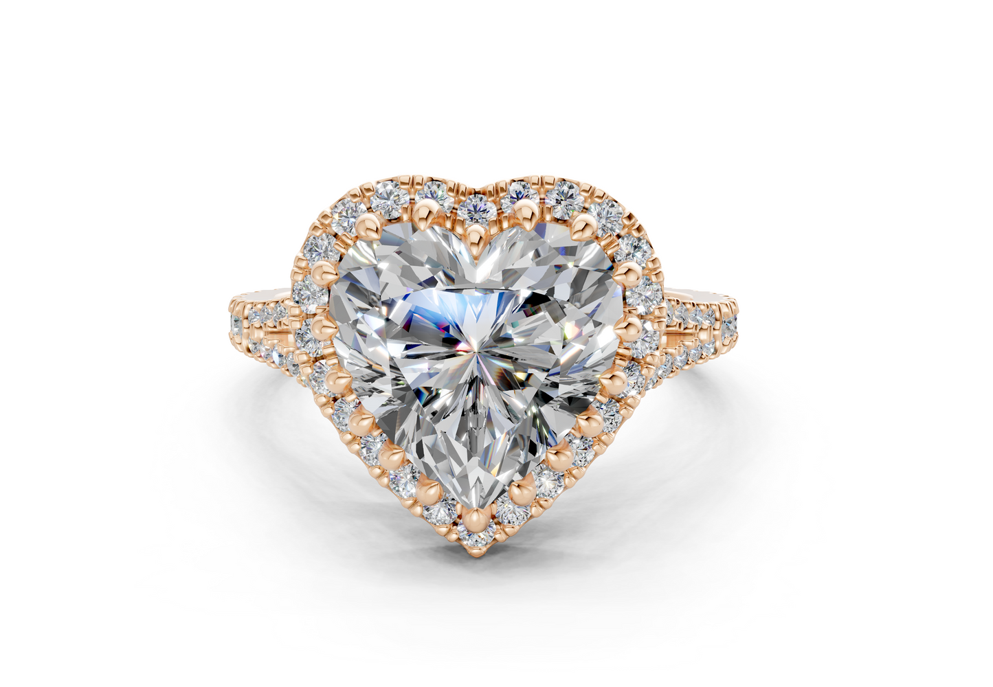 The Bleeker Halo Engagement Ring