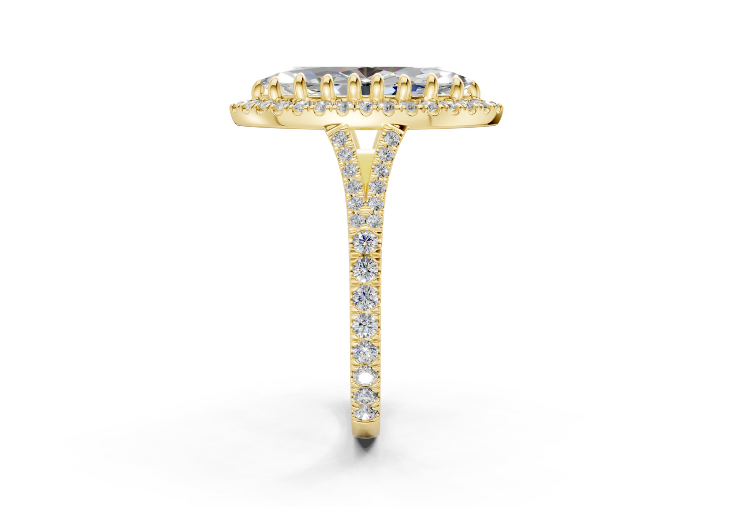 The Bleeker Halo Engagement Ring