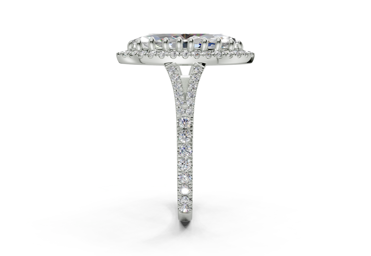 The Bleeker Halo Engagement Ring