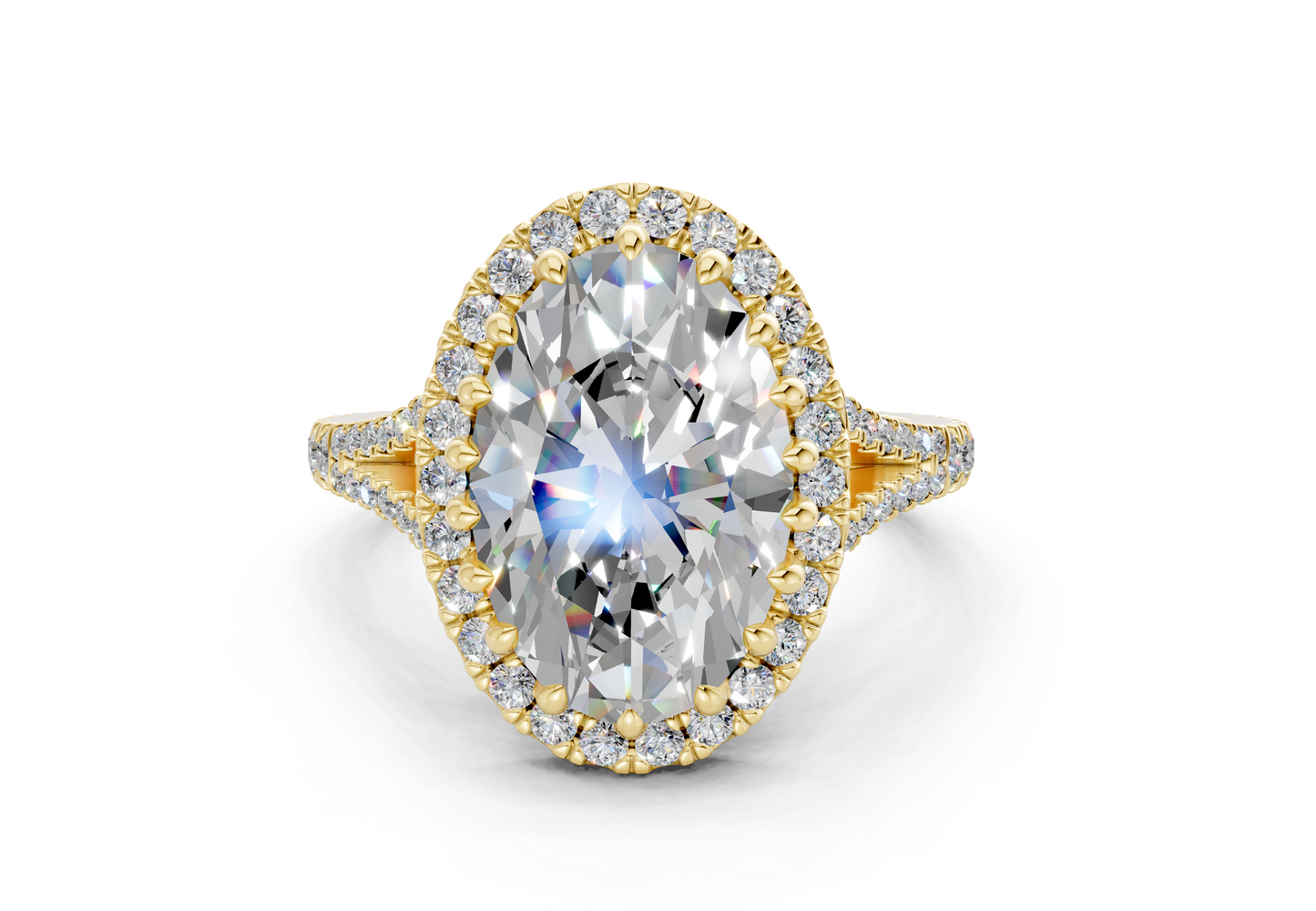 The Bleeker Halo Engagement Ring