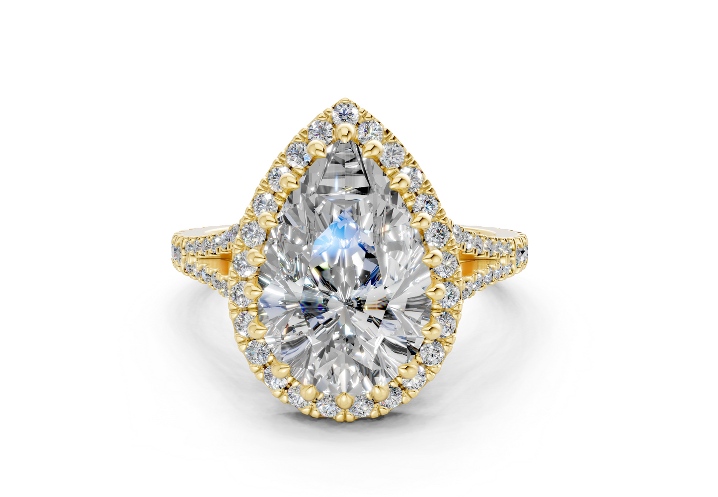 The Bleeker Halo Engagement Ring