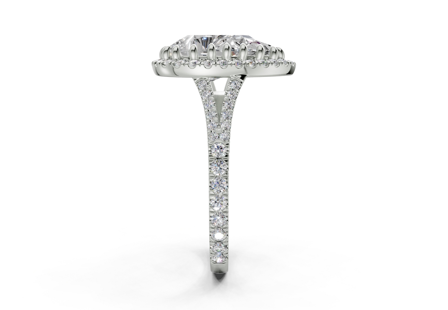 The Bleeker Halo Engagement Ring