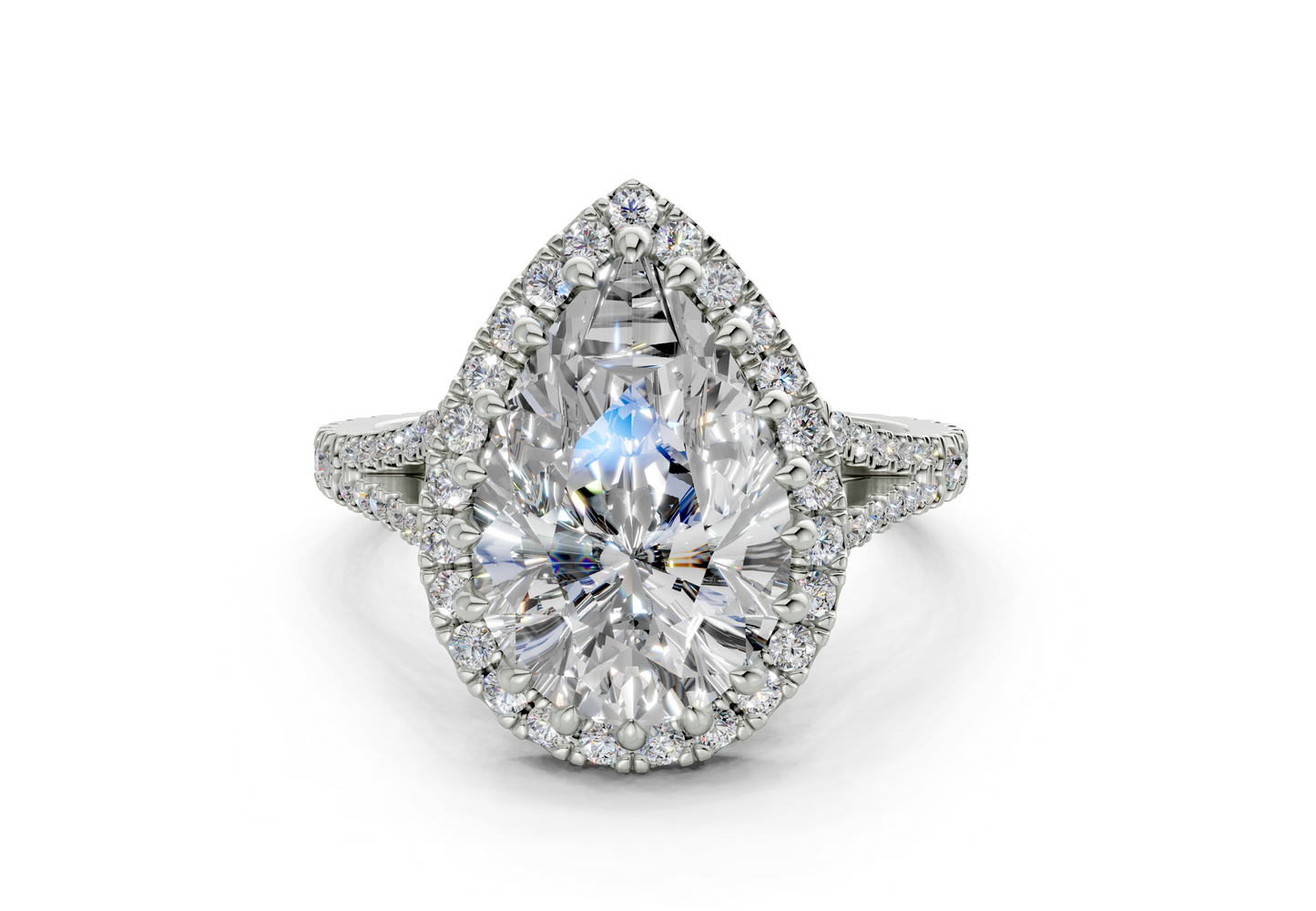 The Bleeker Halo Engagement Ring