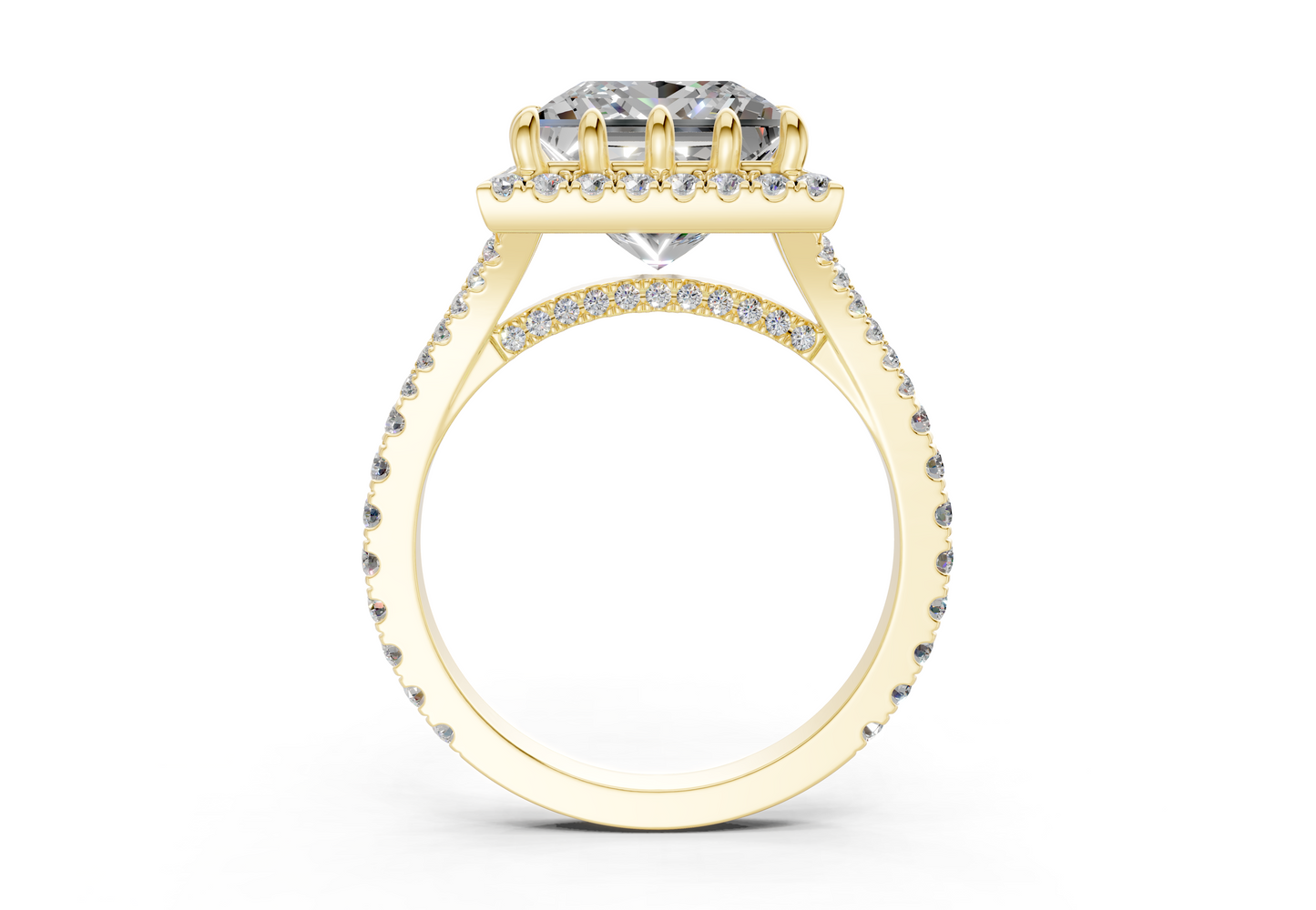 The Bleeker Halo Engagement Ring