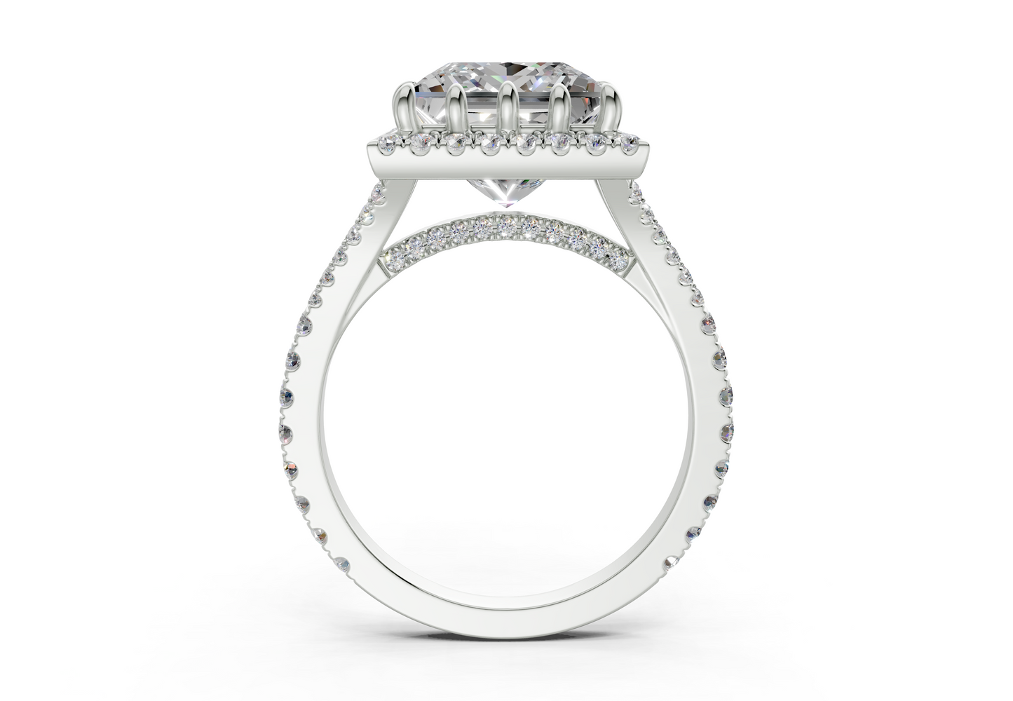 The Bleeker Halo Engagement Ring