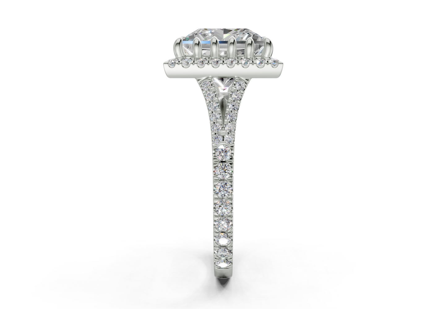The Bleeker Halo Engagement Ring