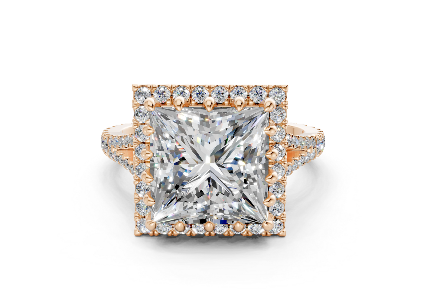 The Bleeker Halo Engagement Ring