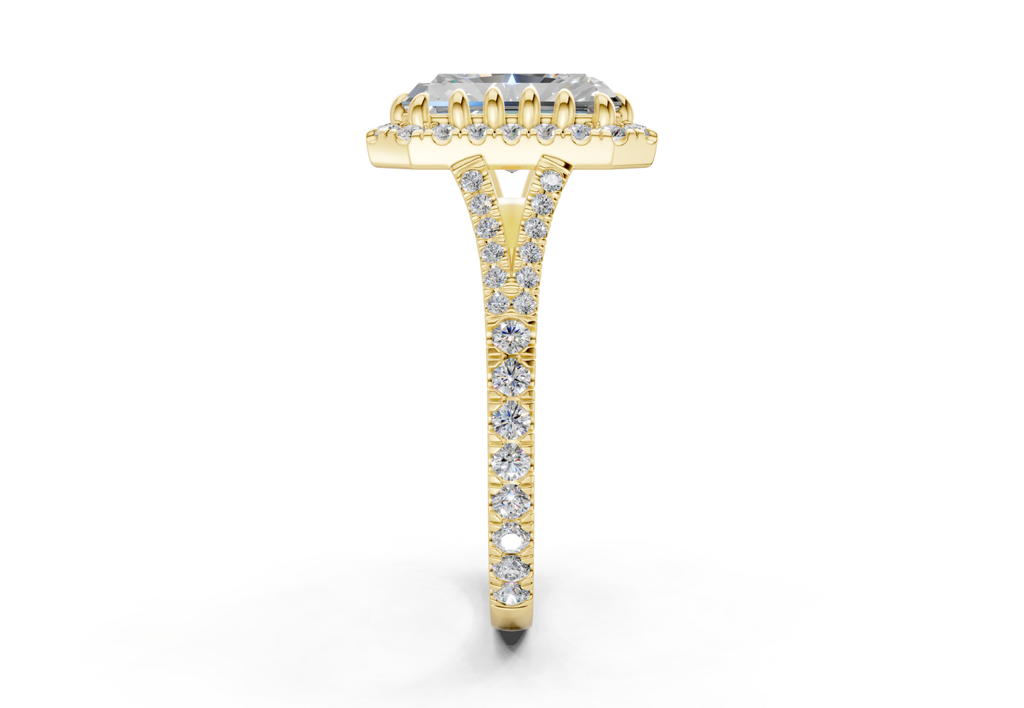The Bleeker Halo Engagement Ring