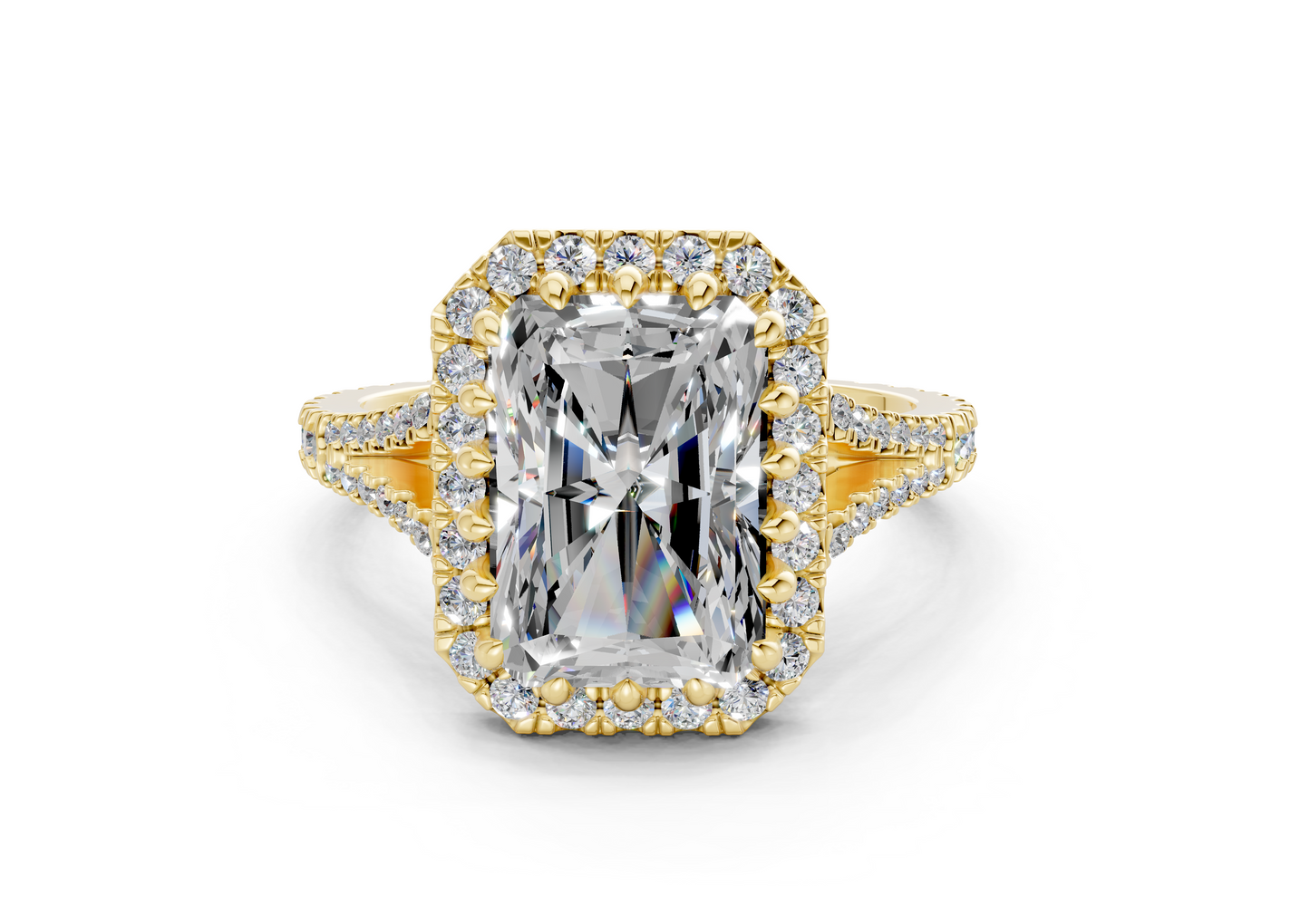 The Bleeker Halo Engagement Ring