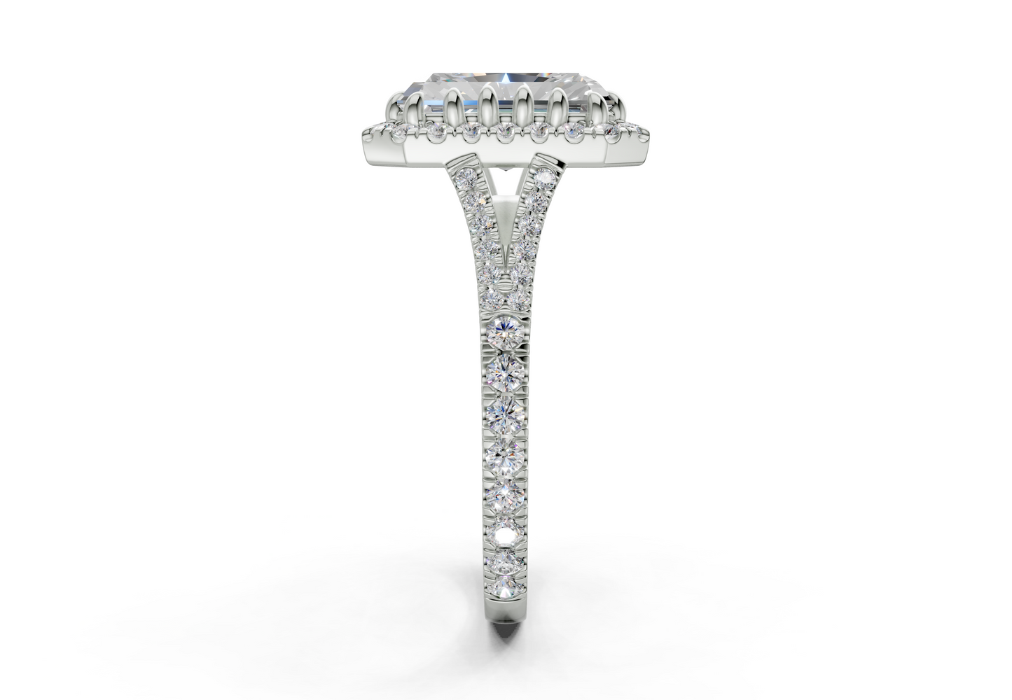 The Bleeker Halo Engagement Ring