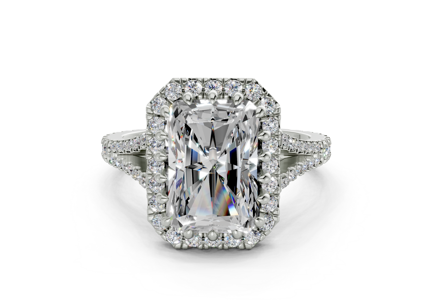 The Bleeker Halo Engagement Ring