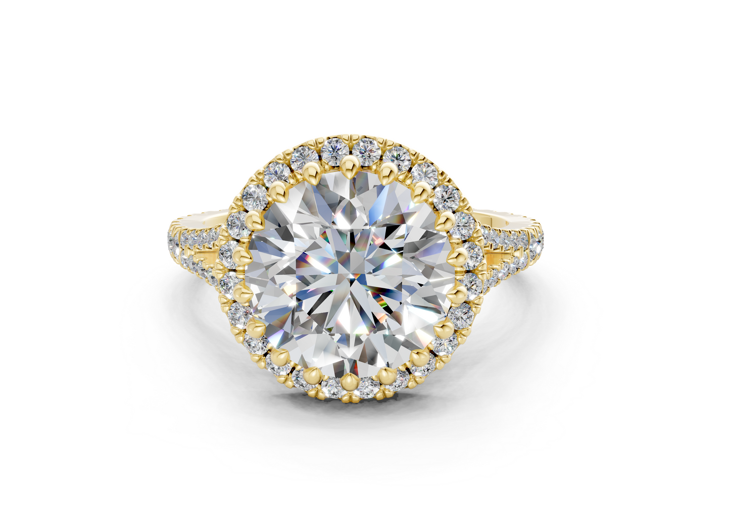 The Bleeker Halo Engagement Ring