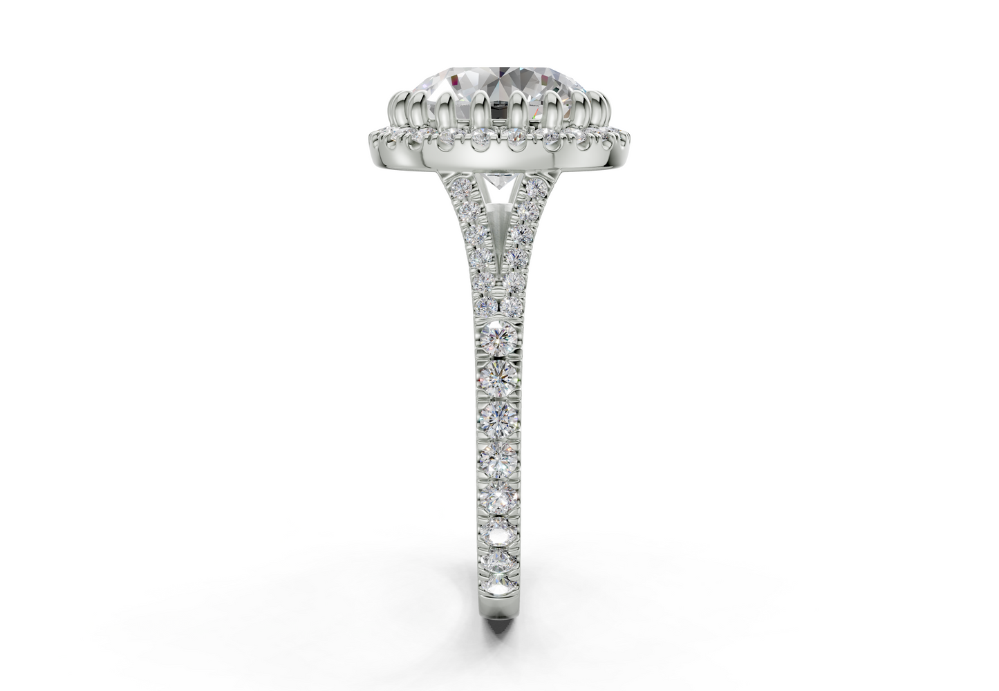 The Bleeker Halo Engagement Ring
