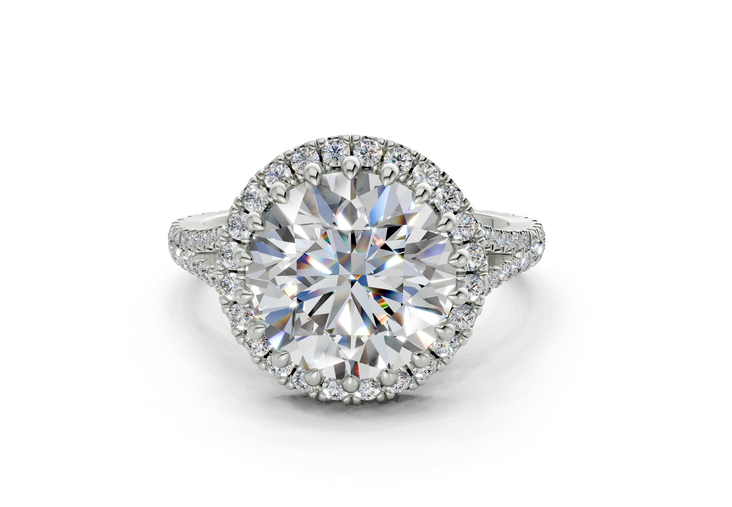 The Bleeker Halo Engagement Ring