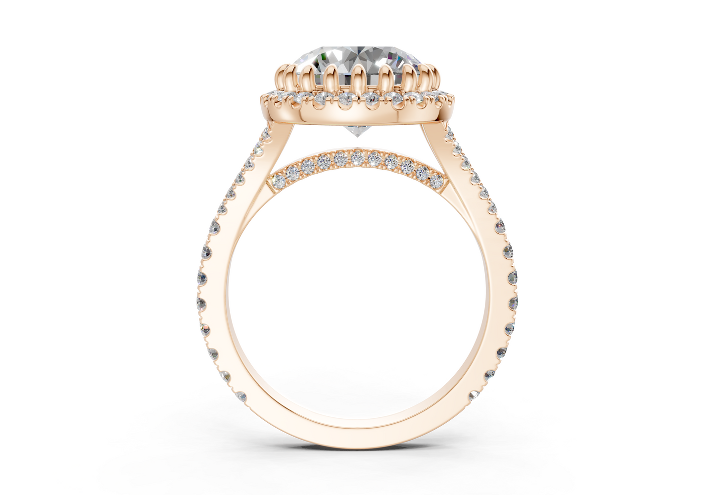 The Bleeker Halo Engagement Ring