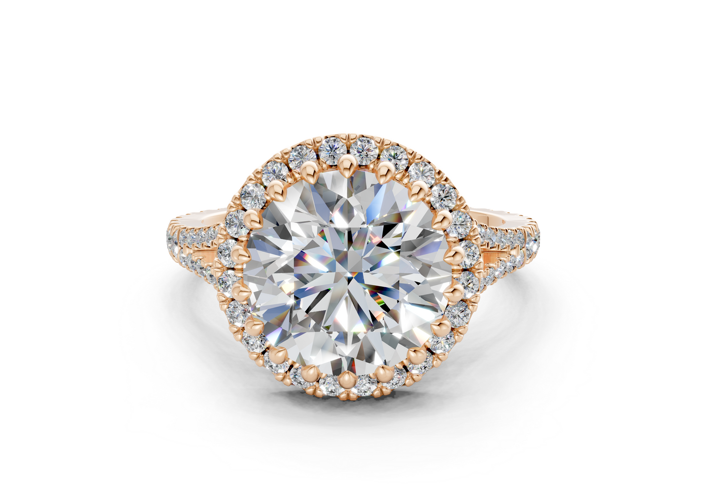 The Bleeker Halo Engagement Ring