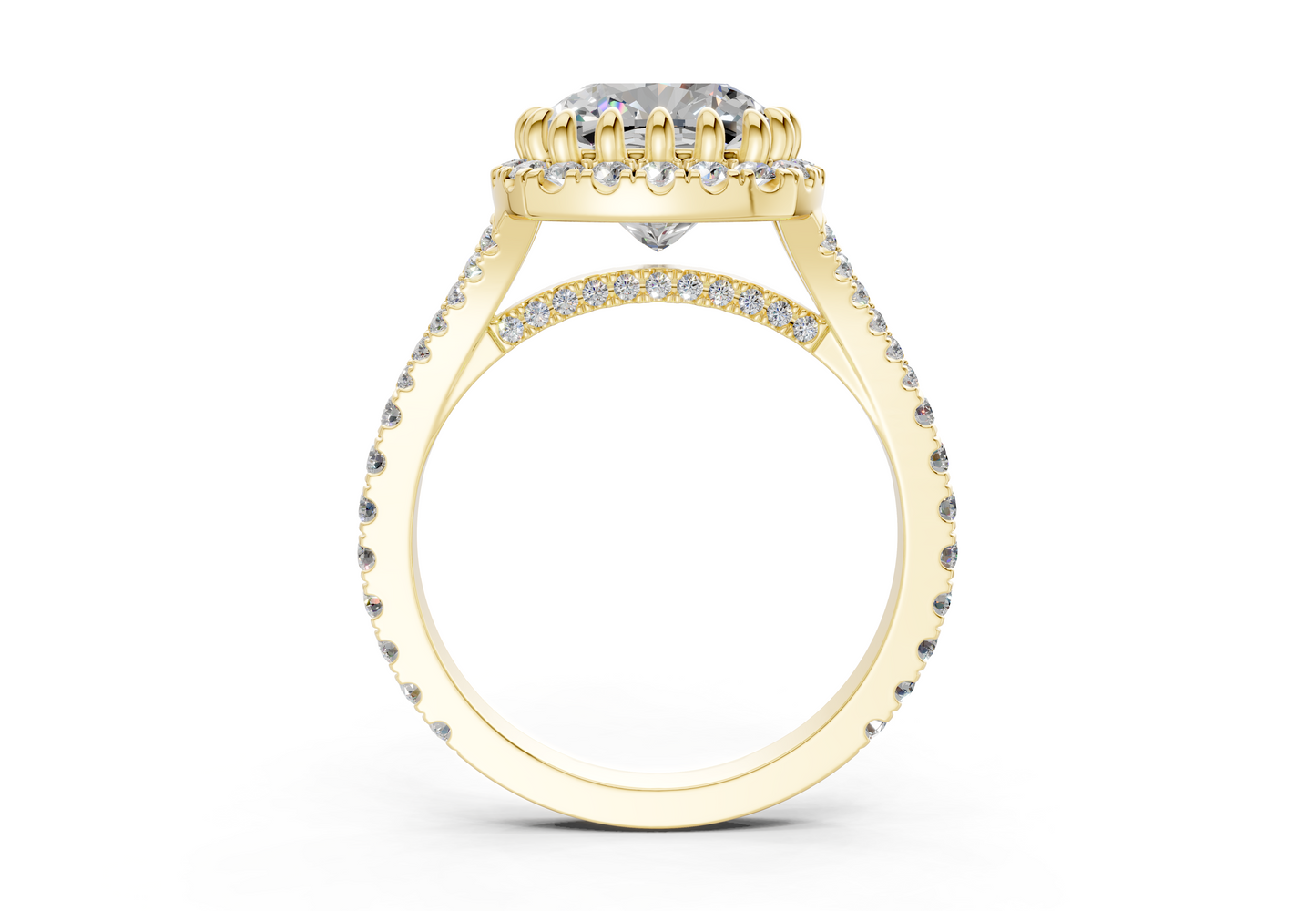 The Bleeker Halo Engagement Ring