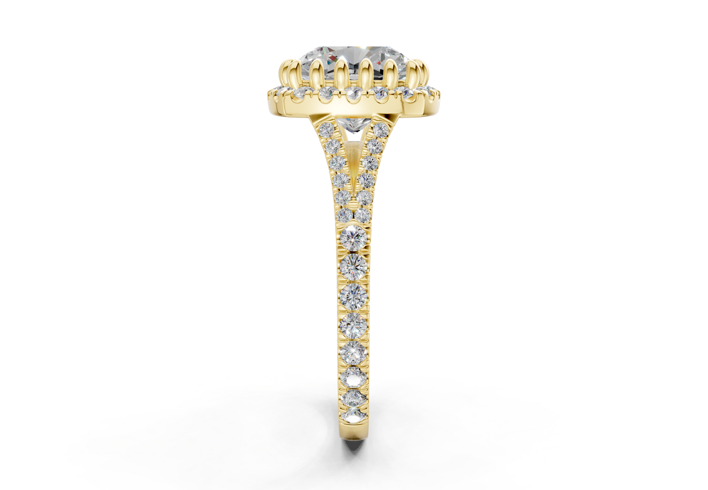 The Bleeker Halo Engagement Ring