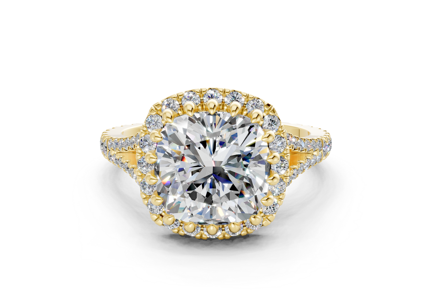 The Bleeker Halo Engagement Ring