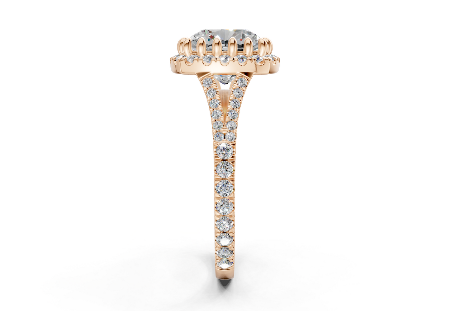 The Bleeker Halo Engagement Ring