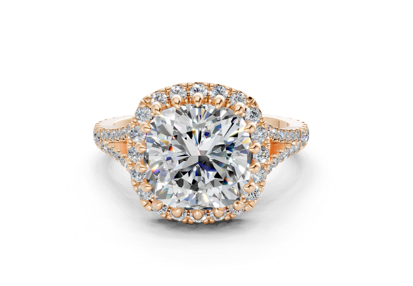 The Bleeker Halo Engagement Ring