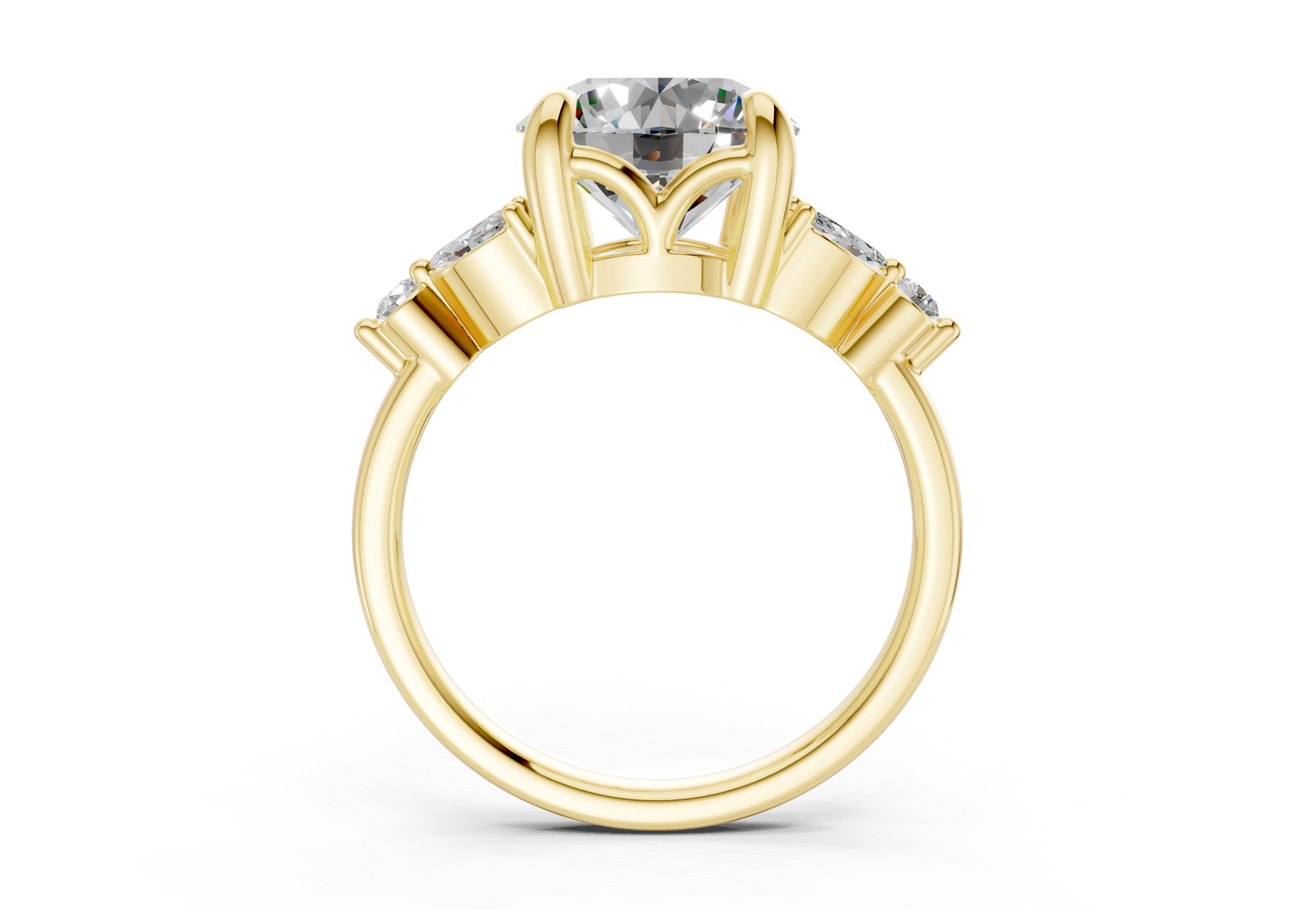 Elysium Diamond Accent Round Cut 1.9mm Engagement Ring