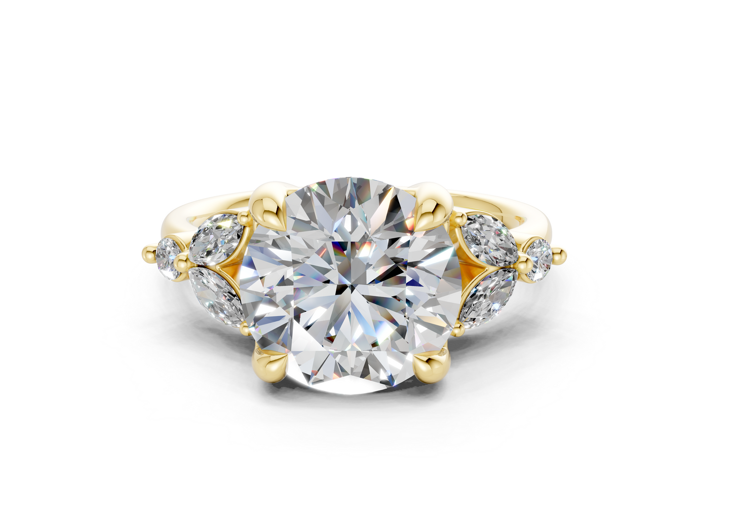 Elysium Diamond Accent Round Cut 1.9mm Engagement Ring