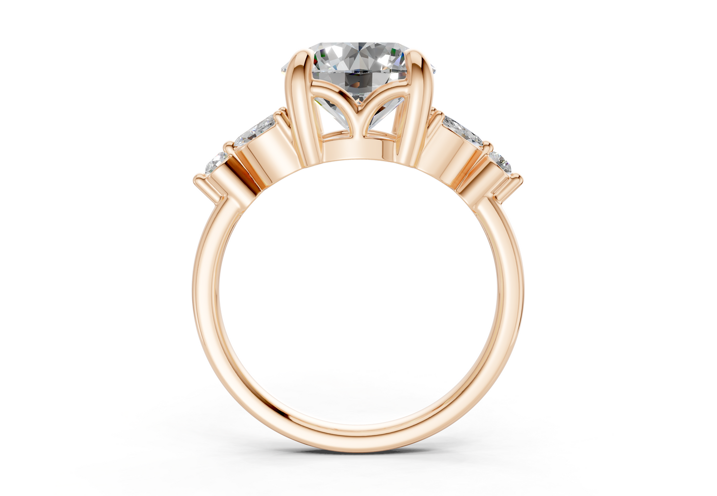 Elysium Diamond Accent Round Cut 1.9mm Engagement Ring