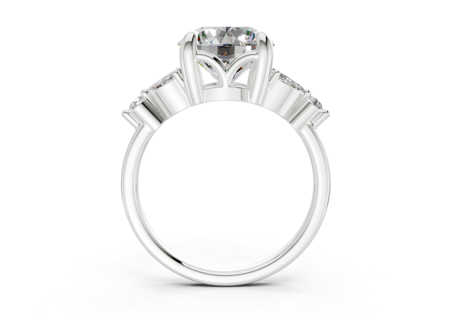 Elysium Diamond Accent Round Cut 1.9mm Engagement Ring