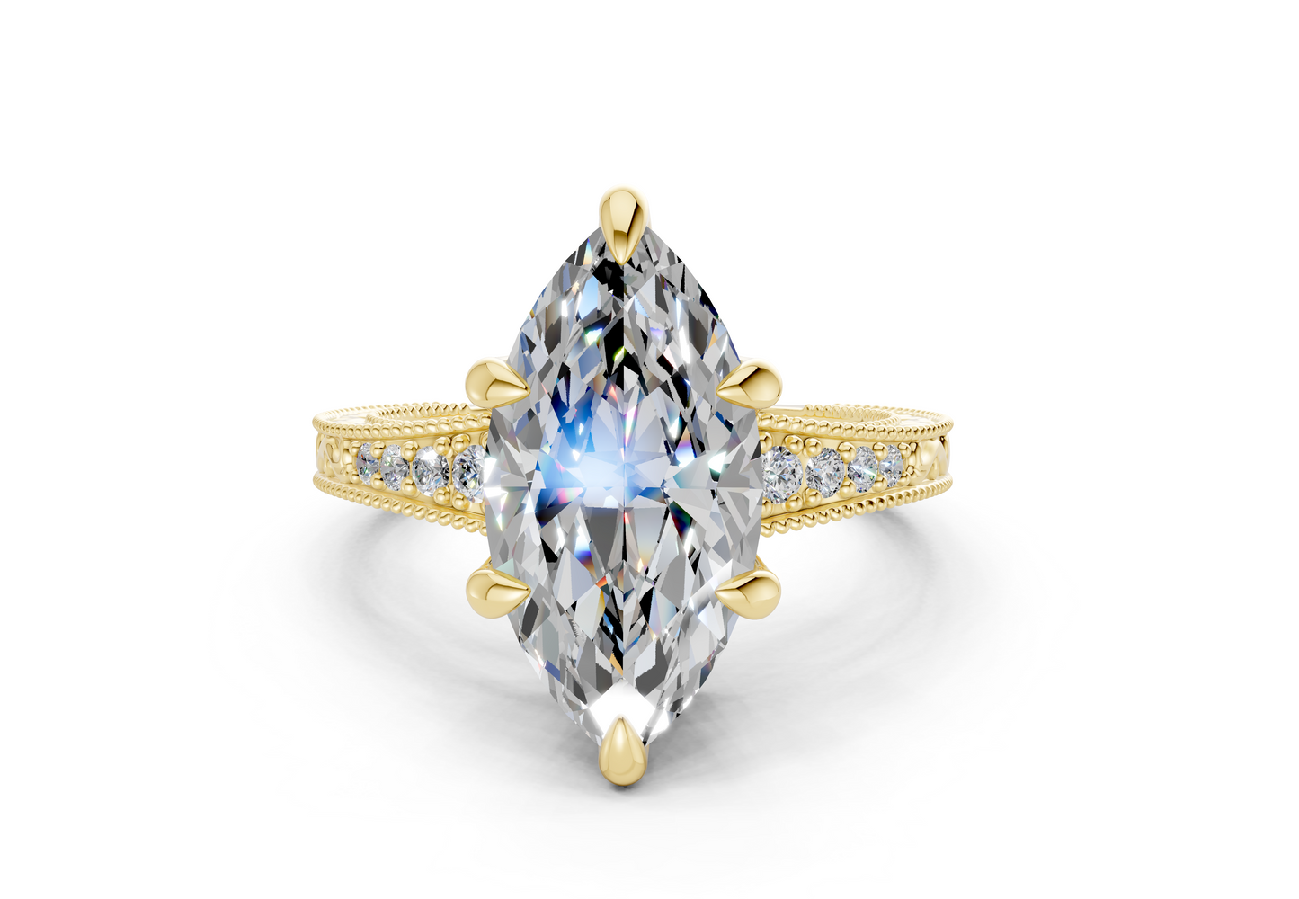 The Rosemont Three Stone Engagement Ring
