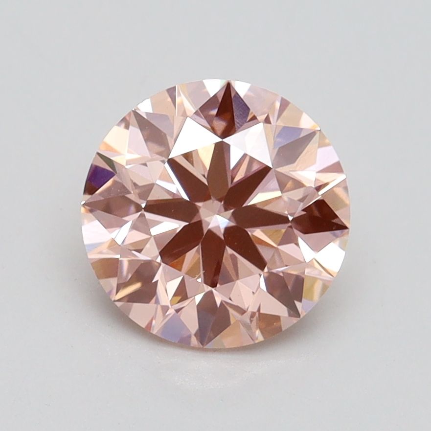 1.54 Carat Round Cut Fancy Pink