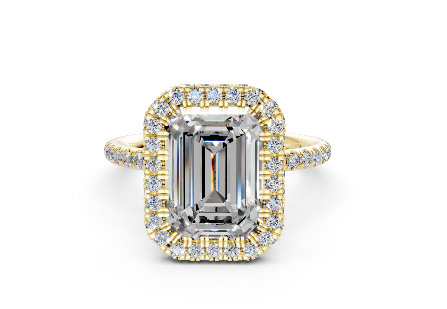 The Majestic Halo Engagement Ring