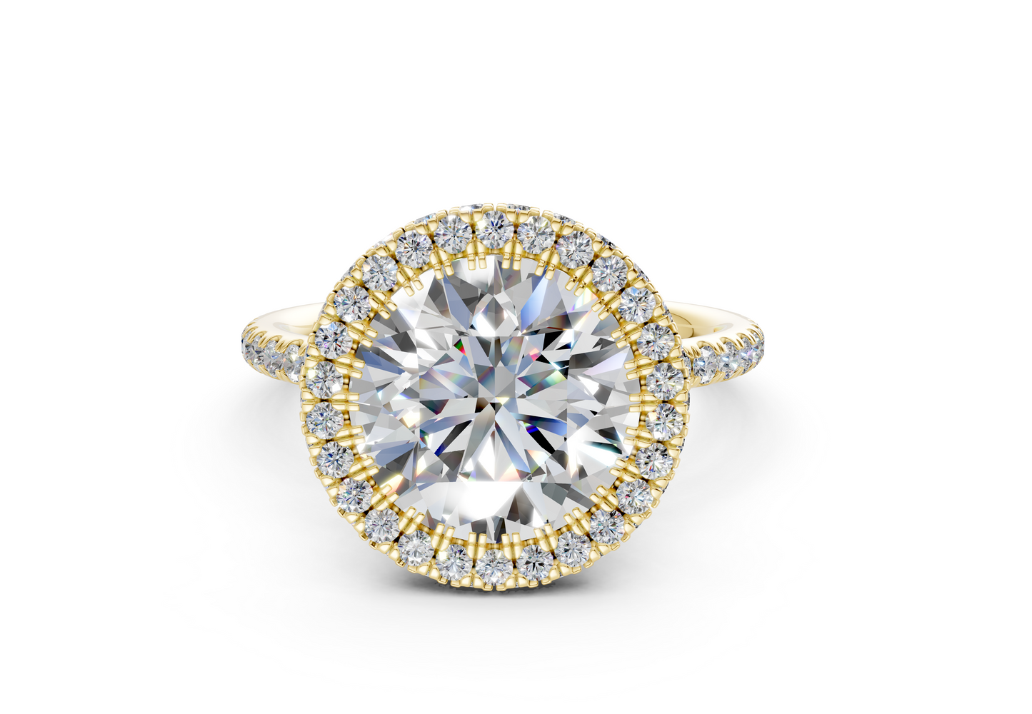 The Majestic Halo Engagement Ring