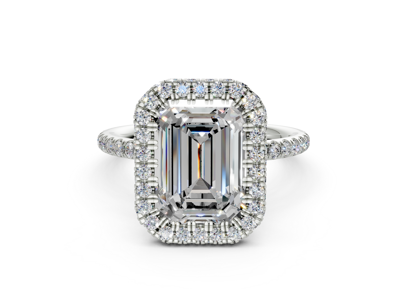 The Majestic Halo Engagement Ring