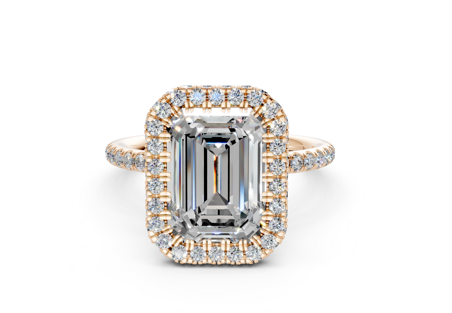 The Majestic Halo Engagement Ring